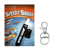 Speedy Sharp Carbide Knife Sharpener, Key Chain &amp; Hook Ring included - $14.99