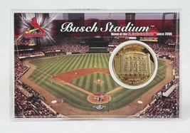 St Louis Cardinals Busch Stadium Highland Mint MLB 24K Gold Overlay Coin - $29.69
