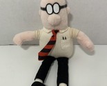 Commonwealth Dilbert small plush stuffed doll vintage comic character toy - £8.20 GBP