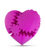LeLuv Large 3D Printed Heart Gear Twister Brain Teaser Toy Nerd Gift, Pink - $29.99