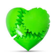 LeLuv GLOSSY Gear Heart 3D Printed Brain Teaser Toy Love Nerd Gift, Larg... - $29.99