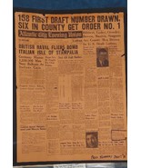 1940 Atlantic City Union Newspaper: JFK and Actor Jimmy Stewart Drafted - $135.58