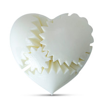 LeLuv GLOSSY Heart Gear 3D Printed Brain Teaser Toy Mechanical Gift, Lar... - $29.99