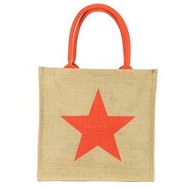 Lightweight Star Straw Tote Bag Orange Tan - $350.61 MXN