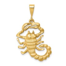 14K Yellow Gold Scorpio Zodiac Pendant - £303.63 GBP