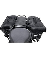 Water Proof Double-Side Black Fabric Luggage Touring Saddlebag with Warr... - $92.51 CAD