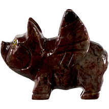 Flying Pig Peruvian Dolomite Spirit Animal, Pocket Totem, Worry, Comfort... - $3.91