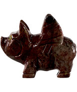 Flying Pig Peruvian Dolomite Spirit Animal, Pocket Totem, Worry, Comfort... - $72.12 MXN
