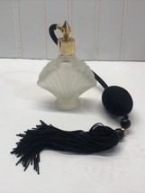 Vintage Perfume Vanity Atomizer Bottle Frosted Pressed Glass - £22.94 GBP
