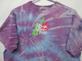 Vtg 80s 90s APC Peace Picnic 60s Tie Dye T shirt Fruit of the Loom Sz L ... - $23.69