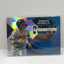 2022 Topps Chrome Update Baseball Ronald Acuna Jr. Generation Now GNC-8 Braves - £1.54 GBP