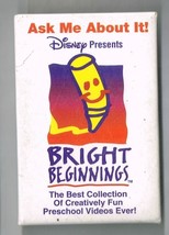 Walt Disney World Bright Beginnings Pin back button Pinback - £19.02 GBP