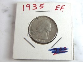 1935 Washington Quarter Dollar Coin E6860 - £23.39 GBP