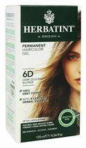 Herbatint 6D Dark Golden Blonde Hair Color, 135 Ml - £17.20 GBP