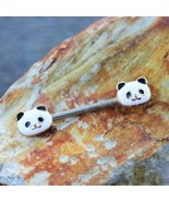 316L Stainless Steel Golden Panda Nipple Bar - $39.92 CAD