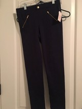 Faded Glory Girls Blue Ponte Pants w Zipper Size Large 10-12 - $36.53