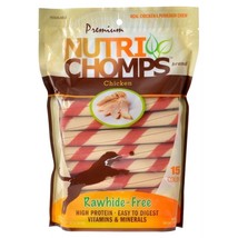Pork Chomps Premium Nutri Chomps Chicken Wrapped Twists Dog Treat - 15 count - £21.83 GBP