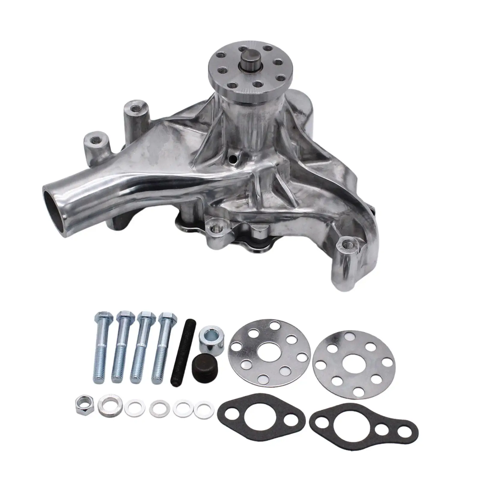 Water Pump Long Chrome Durable Automotive for Chevy 283 327 350 383 Sbc - £341.71 GBP