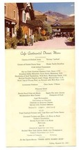 Challenger Inn Sun Valley Idaho Cafe Continental Dinner Menu with Postca... - £44.42 GBP