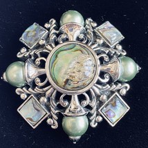 Vintage QVC JOAN RIVERS Classics Collection Abalone Renaissance ￼Pin￼ - $39.99