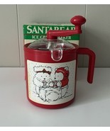 Donvier Manual Hand Crank Ice Cream Maker Half-Pint Santa Bear Red 1987 - $16.55 CAD