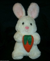 14&quot; Vintage 1988 Wonder Toys White Easter Bunny Rabbit Stuffed Animal Plush Toy - £18.65 GBP