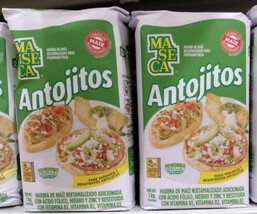 4X MASECA ANTOJITOS HARINA DE MAIZ - 4 BOLSAS GRANDE de 1 KILO c/u - ENV... - £25.40 GBP