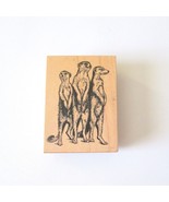 Vintage PSX Designs Meerkat Animals Rubber Stamp F-1807 1990s - $14.83