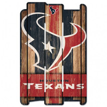 Houston Texans Sign 11x17 Wood Fence Style - $61.99