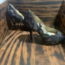 Poetic License London MERMAID Teal/Green Shoes Platform 5”Heels Size 10 - $420.89 MXN