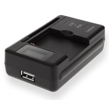 Universal Battery Charger W/ Usb Ac Charging Port For Cell Phone Camera Battery - $14.57