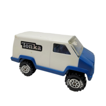 Tonka Mites Van White &amp; Blue 4&quot; long Diecast Vehicle Made in USA Vintage... - £9.93 GBP