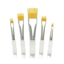 Royal and Langnickel Aqualon Wisp Flat Brush Set (Pack of 5)  - $48.00