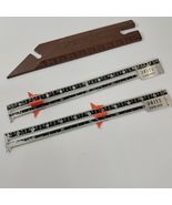Vintage Dritz All Metal Measuring Sewing Gauge slide ruler &amp; button gaug... - $26.49 CAD
