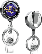 1 Pack Heavy Duty Retractable Badge Reel Holder Retractable with ID Clip... - £15.17 GBP
