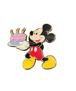 Vintage Disney Mickey Mouse Birthday Cake Enamel Pin - $13.46 CAD