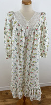 Victoria&#39;s Secret Floral Cotton Nightgown Cotton Lace Prairie Cottagecore P - £33.28 GBP