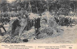 Belgian Cavalry Troops Finding Ulhan Lances Haelen Belgium WWI Military ... - $6.44
