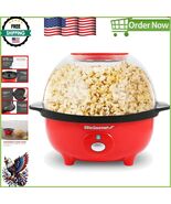 Quick-Heat Electric Popcorn Machine with Built-in Serving Bowl - Family ... - $72.72 CAD