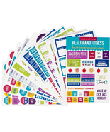 Essentials Health &amp; Fitness Planner Stickers (Set of 325 Stickers) - $10.67