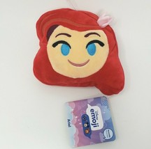 5&quot; Disney Store Emoji The Little Mermaid Ariel Stuffed Animal Plush Toy 2 Sided - £14.94 GBP