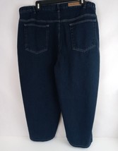 Bill Blass Jeanswear Woman Easy Fit Dark Wash Capri Jeans Plus Size 22W - £15.49 GBP