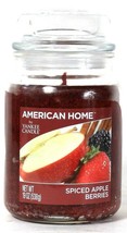 American Home By Yankee Candle 19 Oz Spiced Apple Berries 1 Wick Glass C... - £29.46 GBP