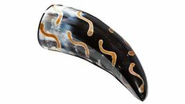 Medieval Gear Brand Genuine Cow Horn 6.5 Inch Long Paper Weight with Decorative  - £10.15 GBP