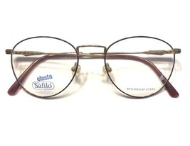 Safilo Team 3856 Dark Pink Gold Frame Vintage Eyeglasses made in Italy Oval - £51.39 GBP
