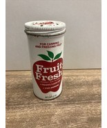 VINTAGE FRUIT-FRESH 5 OZ. Tin CAN Spice Container Apple Farmhouse Kitche... - $14.49