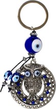 Evil Eye Talisman Key Ring Owl - $17.33