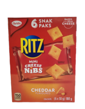 12 X Christie Ritz Mini Cheese Nips/Nibs Crackers 6 Small Packs in Each ... - £47.39 GBP