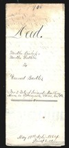 1864 antique DEED springville pa Joshua Martha BISHOP GUTHRIE Conrad BAR... - £54.69 GBP