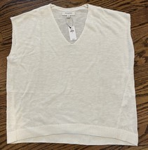 NEW Banana Republic Factory Lightweight Ramie Blend Sweater Ivory Size M... - $49.50